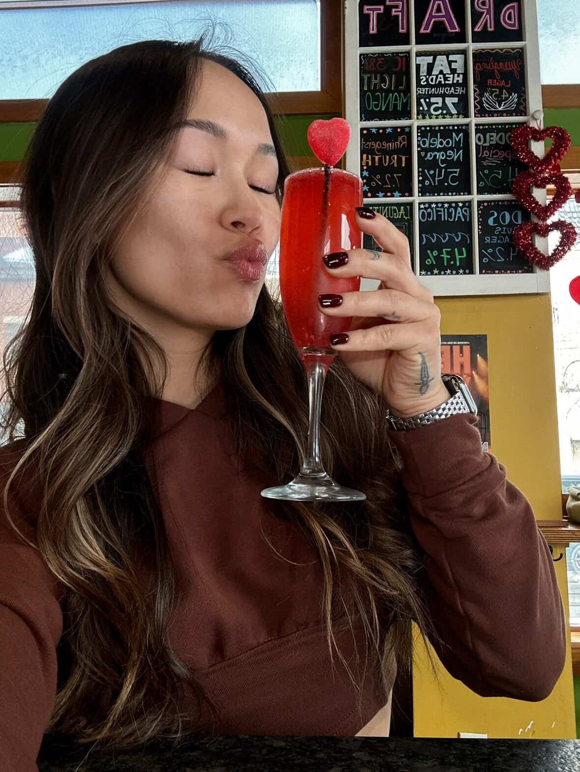 Creator capturing a local business experience